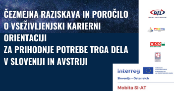 ČEZMEJNA RAZISKAVA IN POROČILO O VSEŽIVLJENJSKI KARIERNI ORIENTACIJI ZA PRIHODNJE POTREBE TRGA DELA V SLOVENIJI IN AVSTRIJI