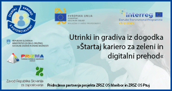 Foto utrinki in gradivo iz dogodka »Štartaj kariero za zeleni in digitalni prehod«